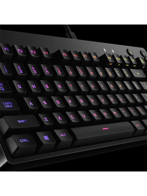 LOGITECH TECLADO GAMER G PRO RGB MECANICO SWITCH GX BLUE ALAMBRICO NEGRO (INGLES)