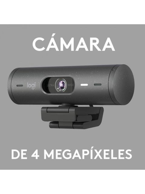 LOGITECH WEBCAM BRIO 500 CON MICROFONO 4MP 1920 X 1080 PIXELES USB-C NEGRO