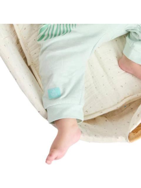 MAMELUCO ESTAMPADO APLICACIONES AZUL MENTA DISNEY BABY