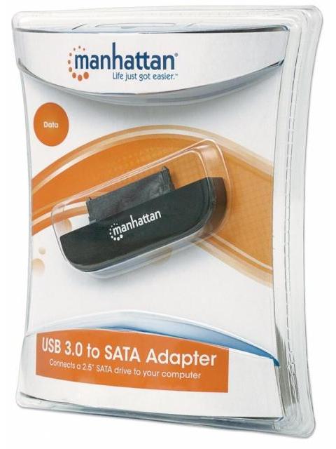 MANHATTAN ADAPTADOR SUPERSPEED USB 3.0 MACHO - SATA 2.5 MACHO 40CM