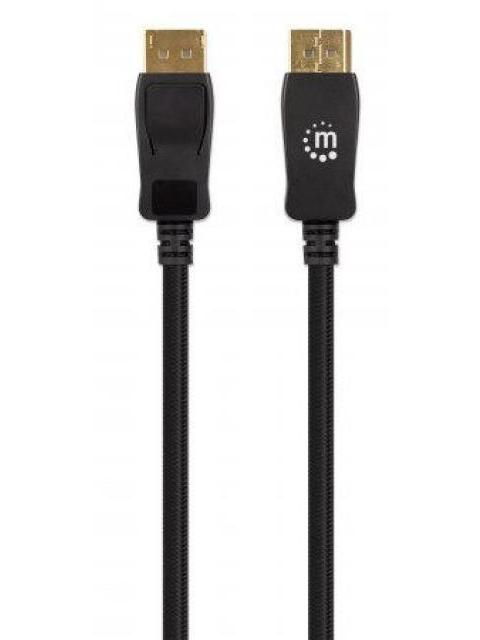 MANHATTAN CABLE DISPLAYPORT 1.4 MACHO - DISPLAYPORT 1.4 MACHO 8K 60HZ 1 METRO NEGRO