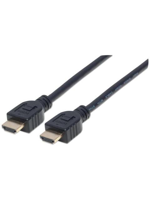 MANHATTAN CABLE HDMI MACHO - HDMI MACHO 4K 60HZ 3 METROS NEGRO