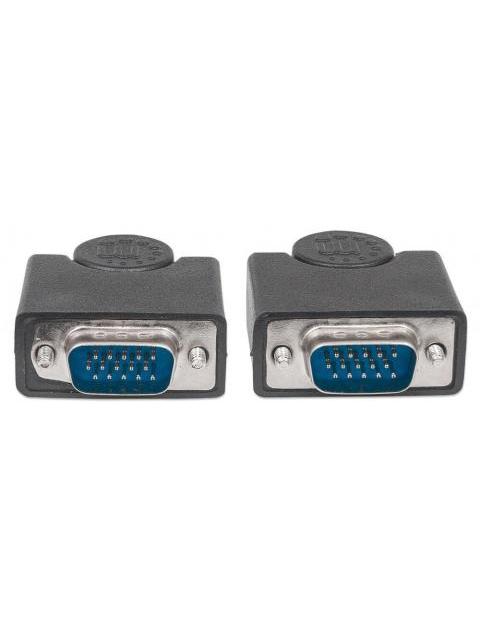 MANHATTAN CABLE PARA MONITOR SVGA 8MM VGA (D-SUB) MACHO - VGA (D-SUB) MACHO 4.5 METROS NEGRO