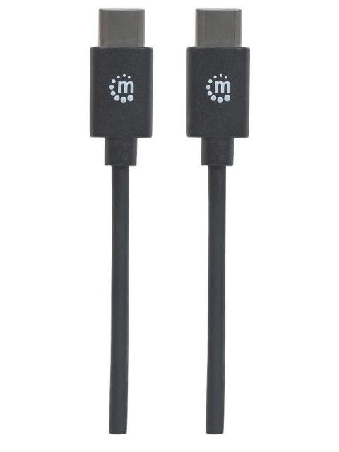 MANHATTAN CABLE USB-C MACHO - USB-C MACHO 2 METROS