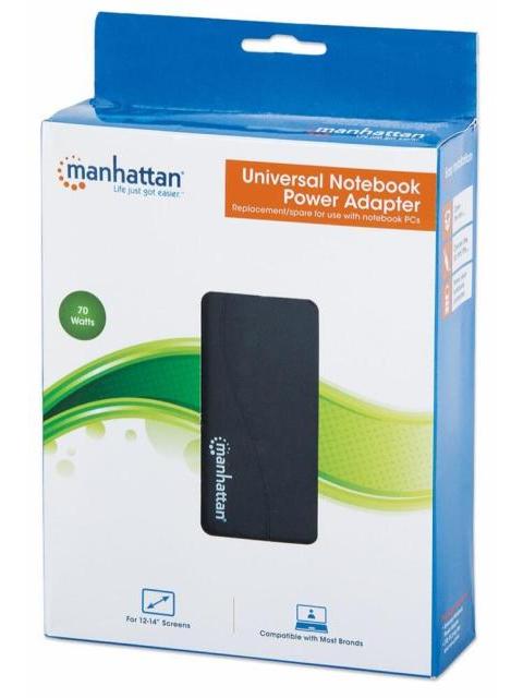 MANHATTAN CARGADOR UNIVERSAL PARA LAPTOP 70W