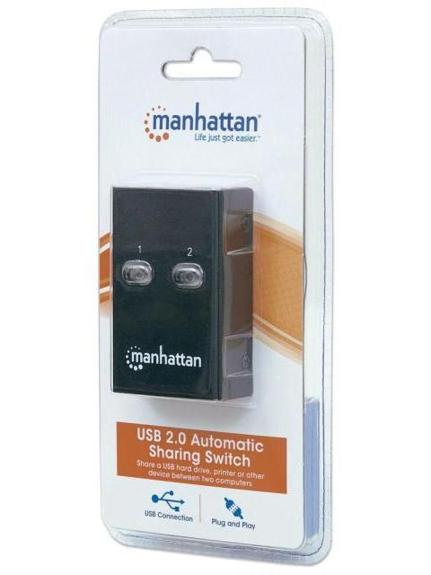 MANHATTAN HI-SPEED SWITCH USB 2.0 162005 2 PUERTOS