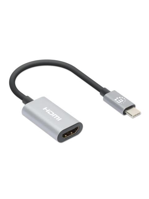 MANHATTAN HUB USB-C MACHO 1X HDMI 5 GBIT-S GRIS