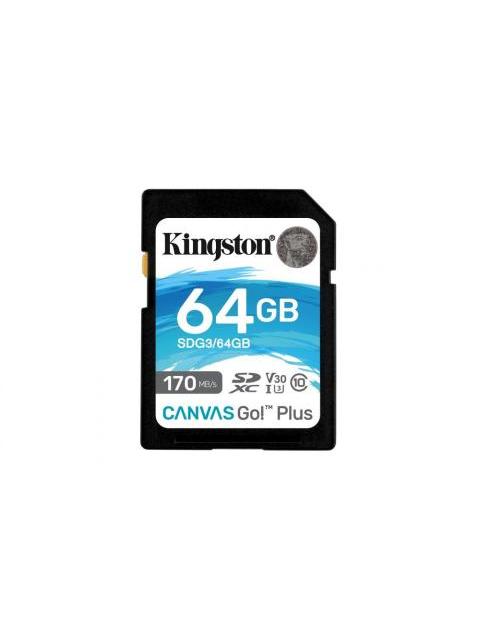 MEMORIA FLASH KINGSTON CANVAS GO! PLUS 64GB SDXC UHS-I CLASE 10