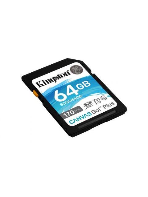 MEMORIA FLASH KINGSTON CANVAS GO! PLUS 64GB SDXC UHS-I CLASE 10