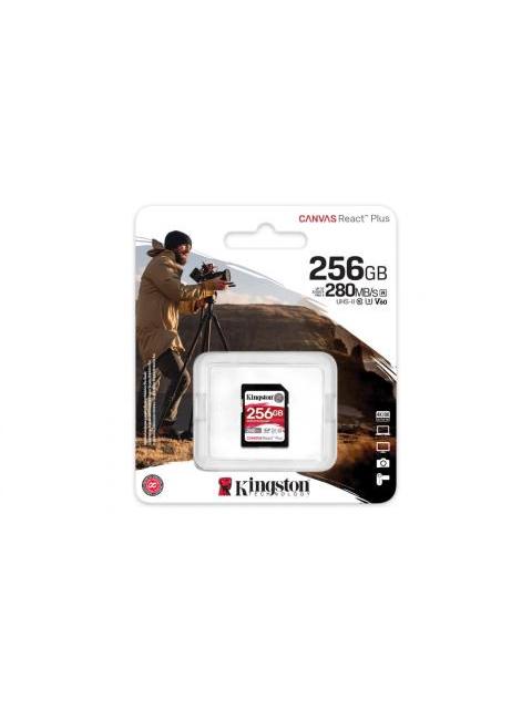 MEMORIA FLASH KINGSTON CANVAS REACT PLUS V60 256GB SDXC UHS-II CLASE 10