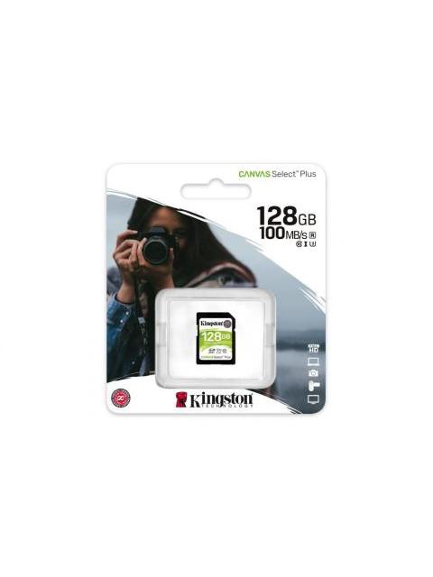 MEMORIA FLASH KINGSTON CANVAS SELECT PLUS 128GB SDXC UHS-I CLASE 10