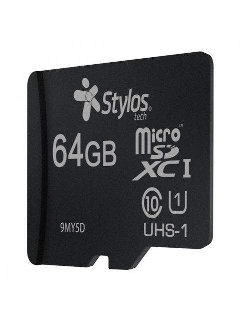 MEMORIA FLASH STYLOS STMSDS3B 64GB MICROSDHC UHS-I CLASE 10
