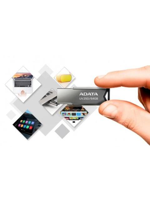MEMORIA USB 2.0 ADATA UV250 PLATA 32 GB USB TIPO A