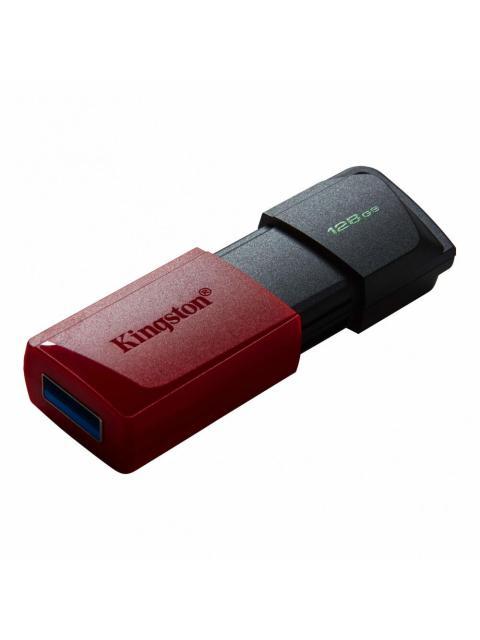 MEMORIA USB KINGSTON DATATRAVELER EXODIA M 128GB USB A NEGRO-ROJO