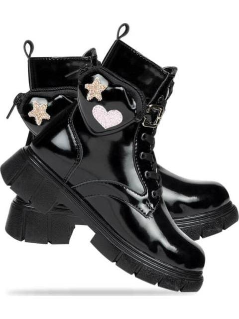 BOTIN MILITAR SUELA TRACK NEGRO BLASITO