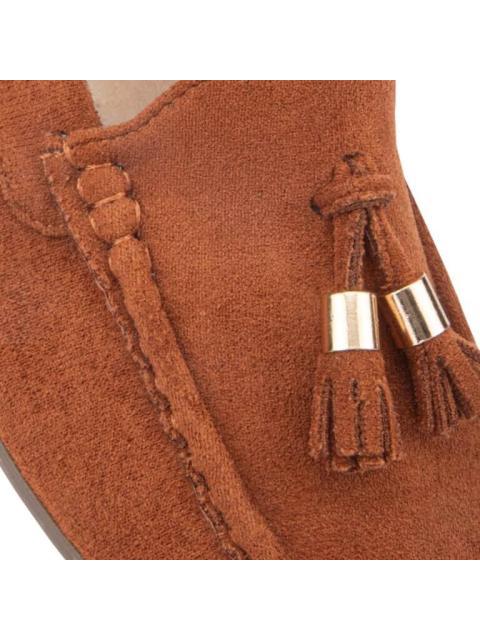 MOCASIN CON MOTAS ROJO LADRILLO SHOSH