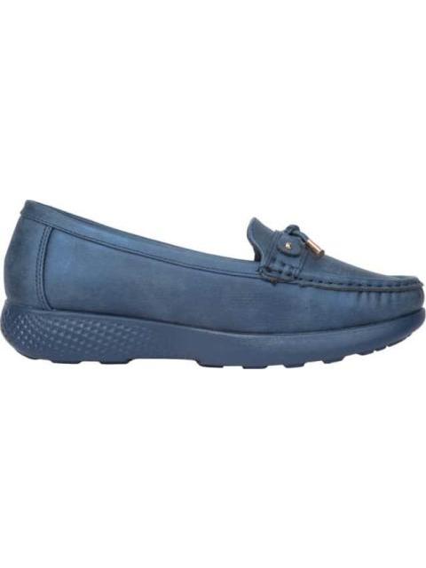 MOCASIN CONFORT CON MOÑO AZUL MARINO SHOSH