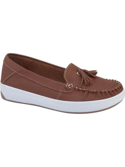 MOCASIN CONFORT CON MOTAS CAMEL SHOSH