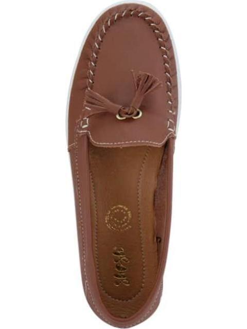 MOCASIN CONFORT CON MOTAS CAMEL SHOSH