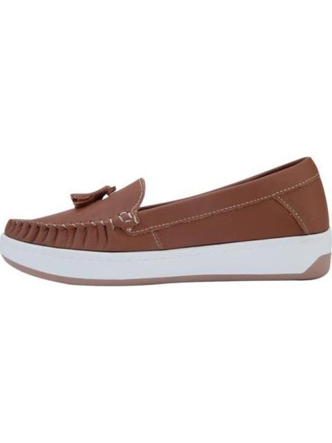 MOCASIN CONFORT CON MOTAS CAMEL SHOSH