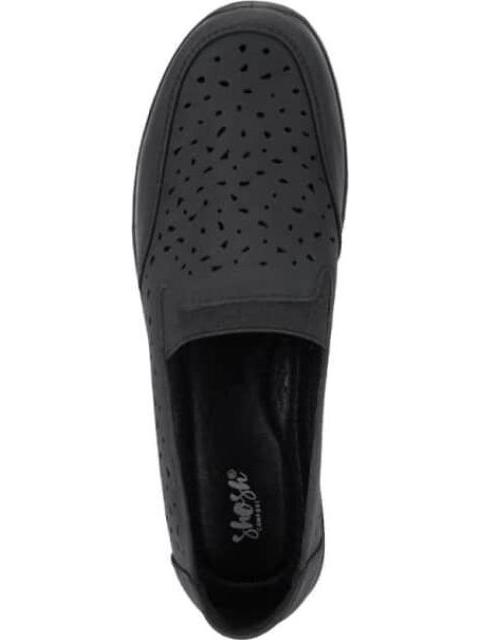 MOCASIN PERFORADO NEGRO SHOSH CONFORT