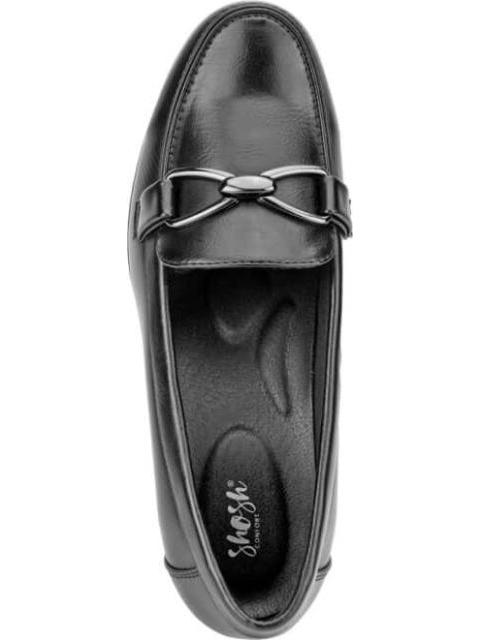 MOCASIN TACON BAJO HERRAJE NEGRO SHOSH CONFORT