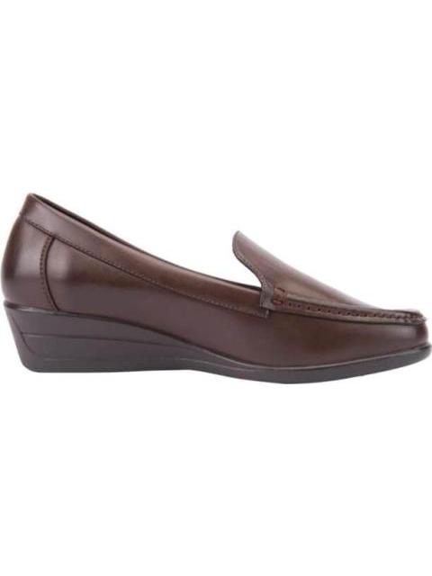 MOCASIN TACON DE CUÑA CAFE SHOSH CONFORT
