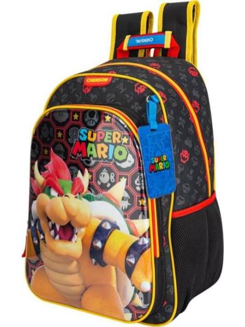MOCHILA ESCOLAR BOWSER NEGRO MARIO BROS