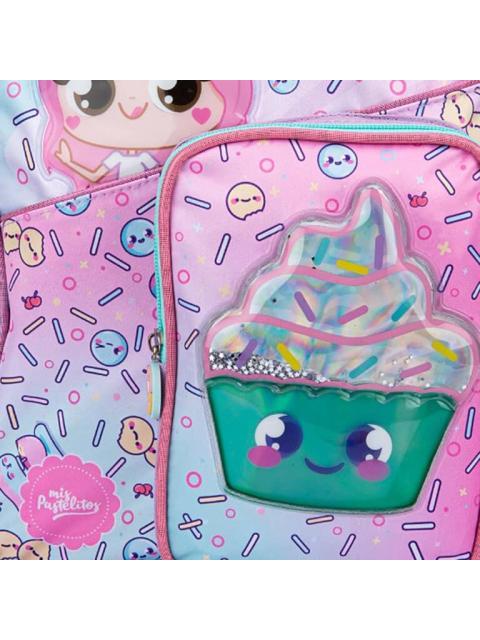 MOCHILA ESCOLAR ROSA MIS PASTELITOS