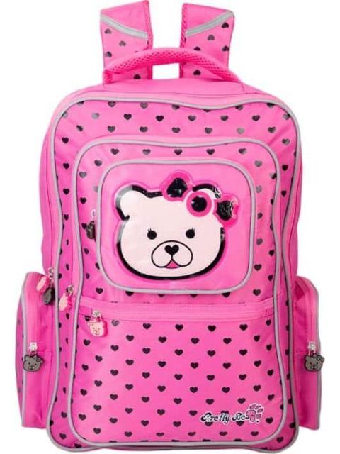 MOCHILA ESCOLAR ROSA PRETTY BEAR