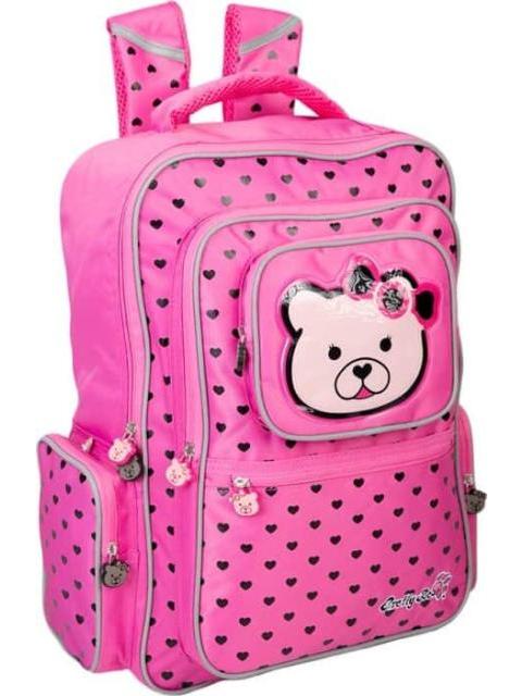 MOCHILA ESCOLAR ROSA PRETTY BEAR