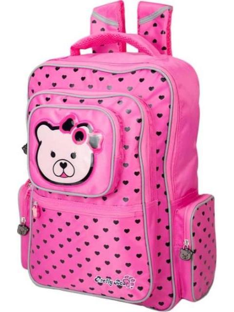 MOCHILA ESCOLAR ROSA PRETTY BEAR