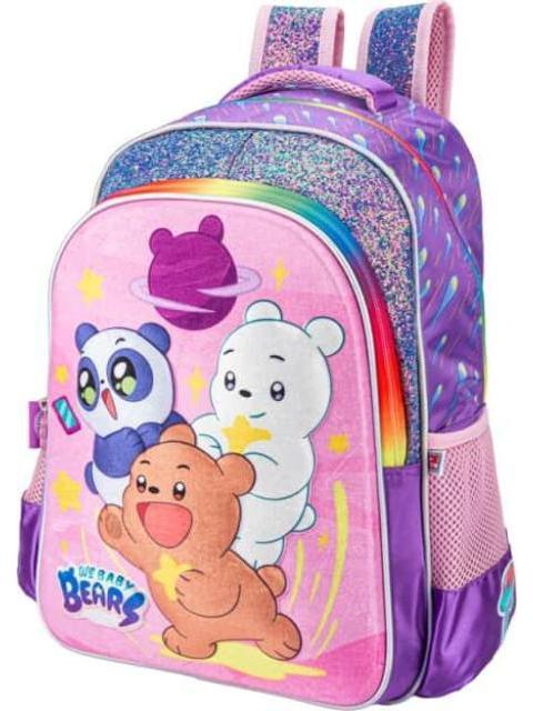 MOCHILA ESCOLAR ROSA WE BARE BEARS