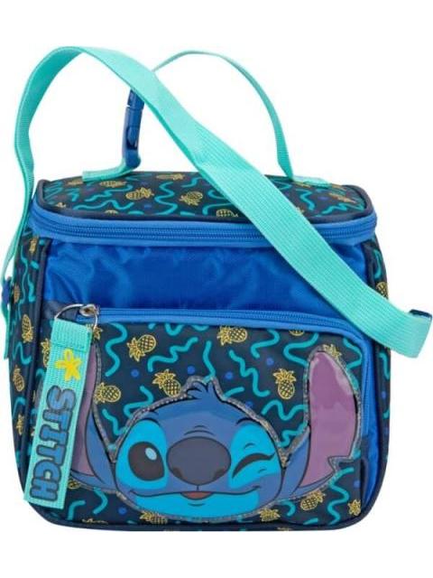 MOCHILA LAPICERA Y LONCHERA STITCH AZUL STITCH