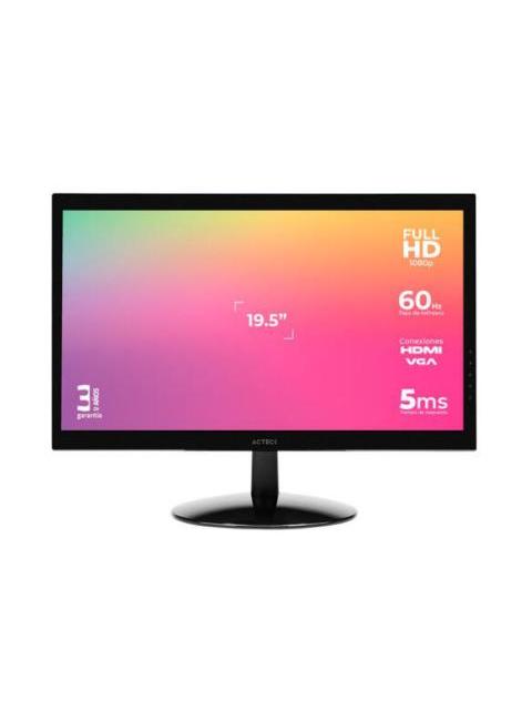 MONITOR ACTECK AC-933865 LED 19.5 HD WIDESCREEN 60HZ HDMI NEGRO