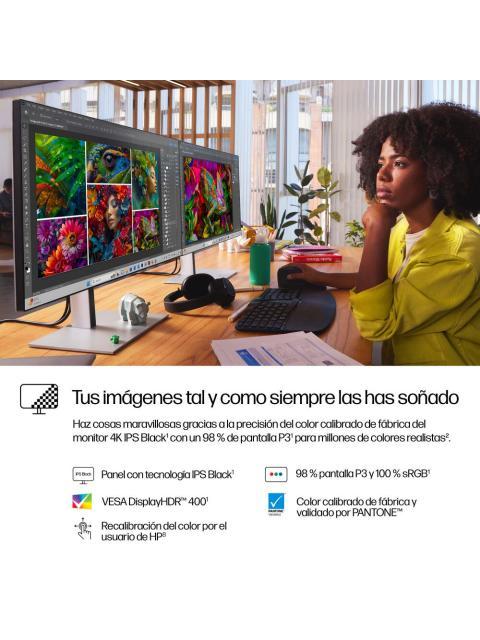 MONITOR HP THUNDERBOLT 4 LCD 27 3840X2160 4K ULTRA HD 60HZ HDMI-DISPLAYPORT NEGRO