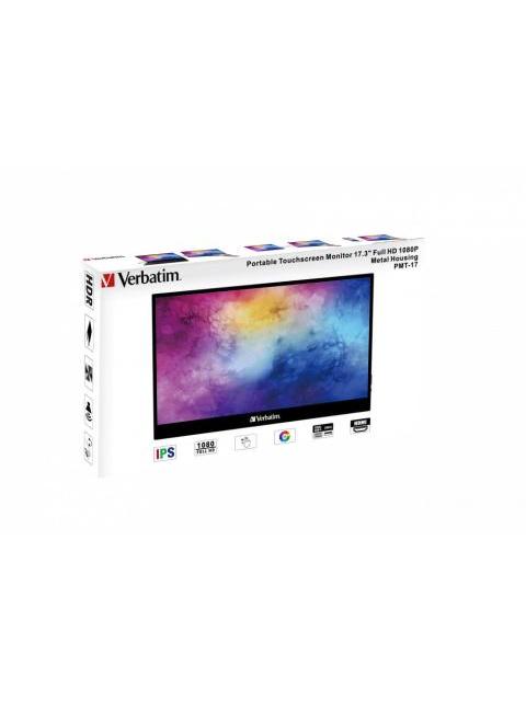 MONITOR TOUCH PORTATIL FULL HD 1080P DE 17.3 CON SOPORTE INTEGRADO CON INCLINACION HASTA DE 85° PANTALLA CON FUNCIONALIDAD TACTIL DE 10 PUNTOS CON TECNOLO