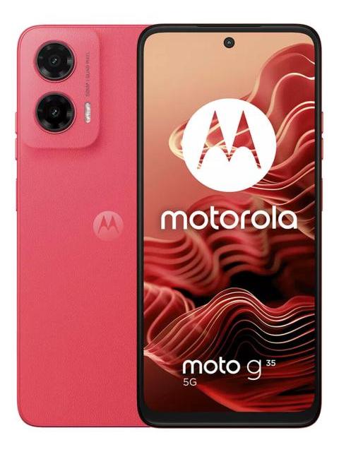 MOTOROLA MOTO G35 5G 256GB - 8GB RAM NUEVO DUAL DESBLOQUEADO ROJO ROJO