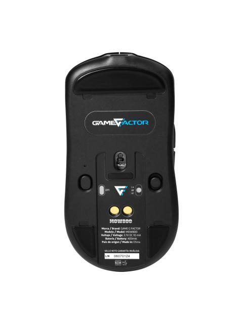 MOUSE GAME FACTOR OPTICO MOW800 INALAMBRICO RF INALAMBRICO 26000 DPI NEGRO
