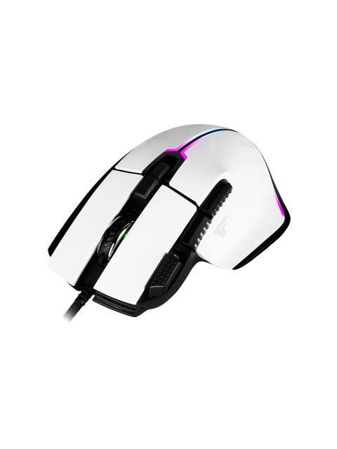 MOUSE GAMER GAME FACTOR OPTICO MOG602-WH ALAMBRICO USB A 19.000DPI BLANCO