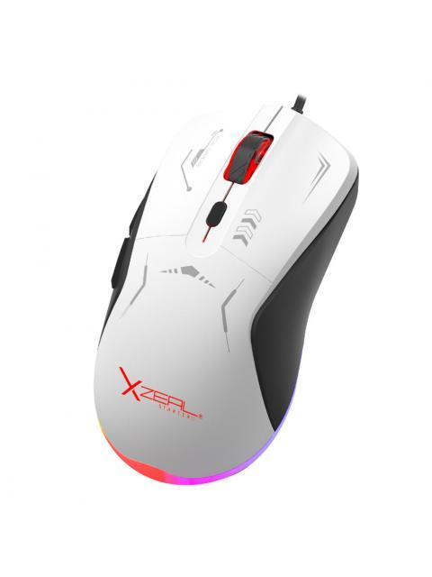 MOUSE GAMER XZEAL OPTICO STARTER ALAMBRICO USB 7200DPI BLANCO