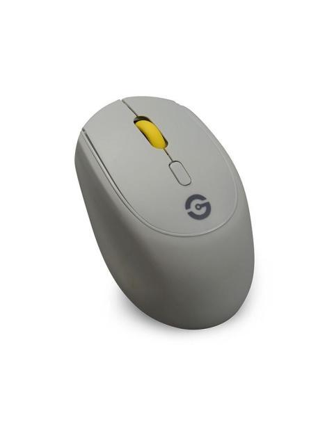 MOUSE GETTTECH OPTICO GAC-24407G INALAMBRICO USB 1600DPI GRIS-AMARILLO