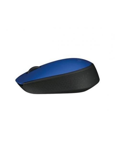 MOUSE ERGONOMICO LOGITECH OPTICO M170 INALAMBRICO USB 1000DPI NEGRO-AZUL