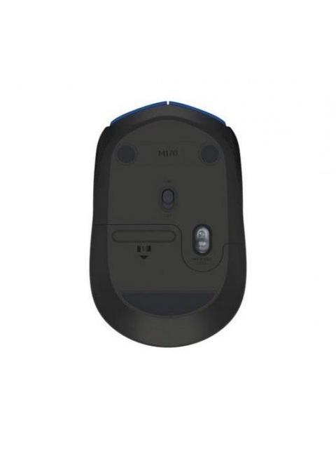 MOUSE ERGONOMICO LOGITECH OPTICO M170 INALAMBRICO USB 1000DPI NEGRO-AZUL