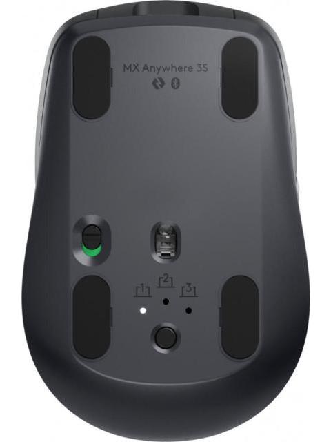 MOUSE LOGITECH OPTICO MX ANYWHERE 3S RECARGABLE INALAMBRICO USB 8000PDI NEGRO