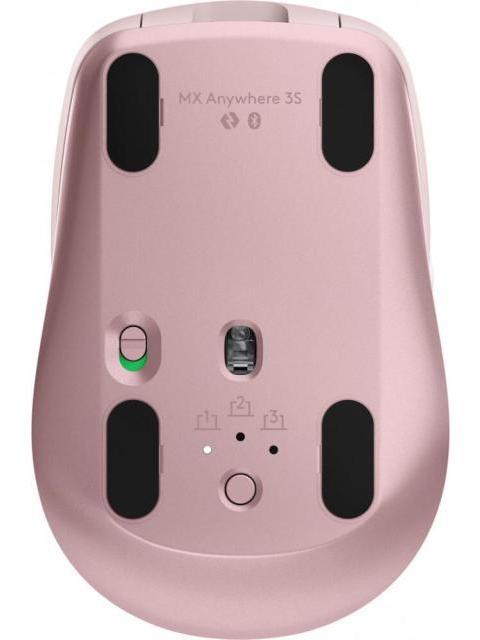 MOUSE LOGITECH OPTICO MX ANYWHERE 3S RECARGABLE INALAMBRICO USB 8000PDI ROSA