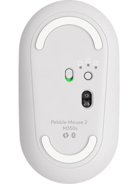 MOUSE LOGITECH OPTICO PEBBLE 2 M350S INALAMBRICO BLUETOOTH 4000DPI BLANCO