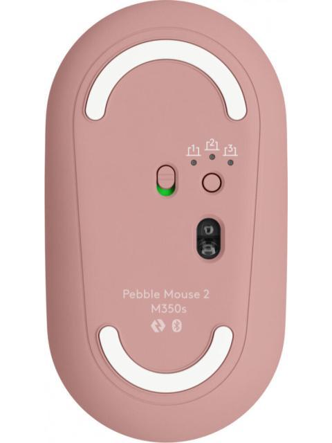 MOUSE LOGITECH OPTICO PEBBLE 2 M350S INALAMBRICO BLUETOOTH 4000DPI ROSA