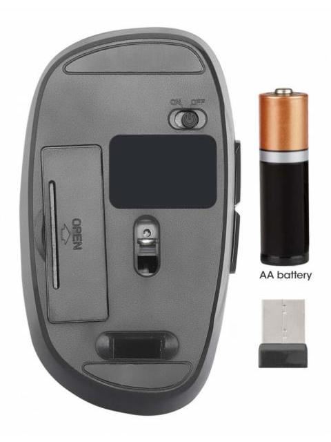 MOUSE MANHATTAN MW6185 INALAMBRICO OPTICO 1.600DPI RF INALAMBRICO NEGRO