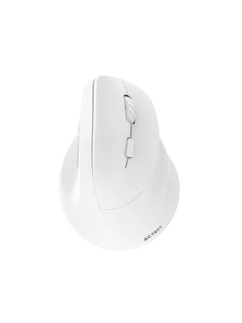 MOUSE VERTICAL ERGONOMICO ACTECK OPTICO VIRTUOS FITT MI520 INALAMBRICO USB-A 2400DPI BLANCO